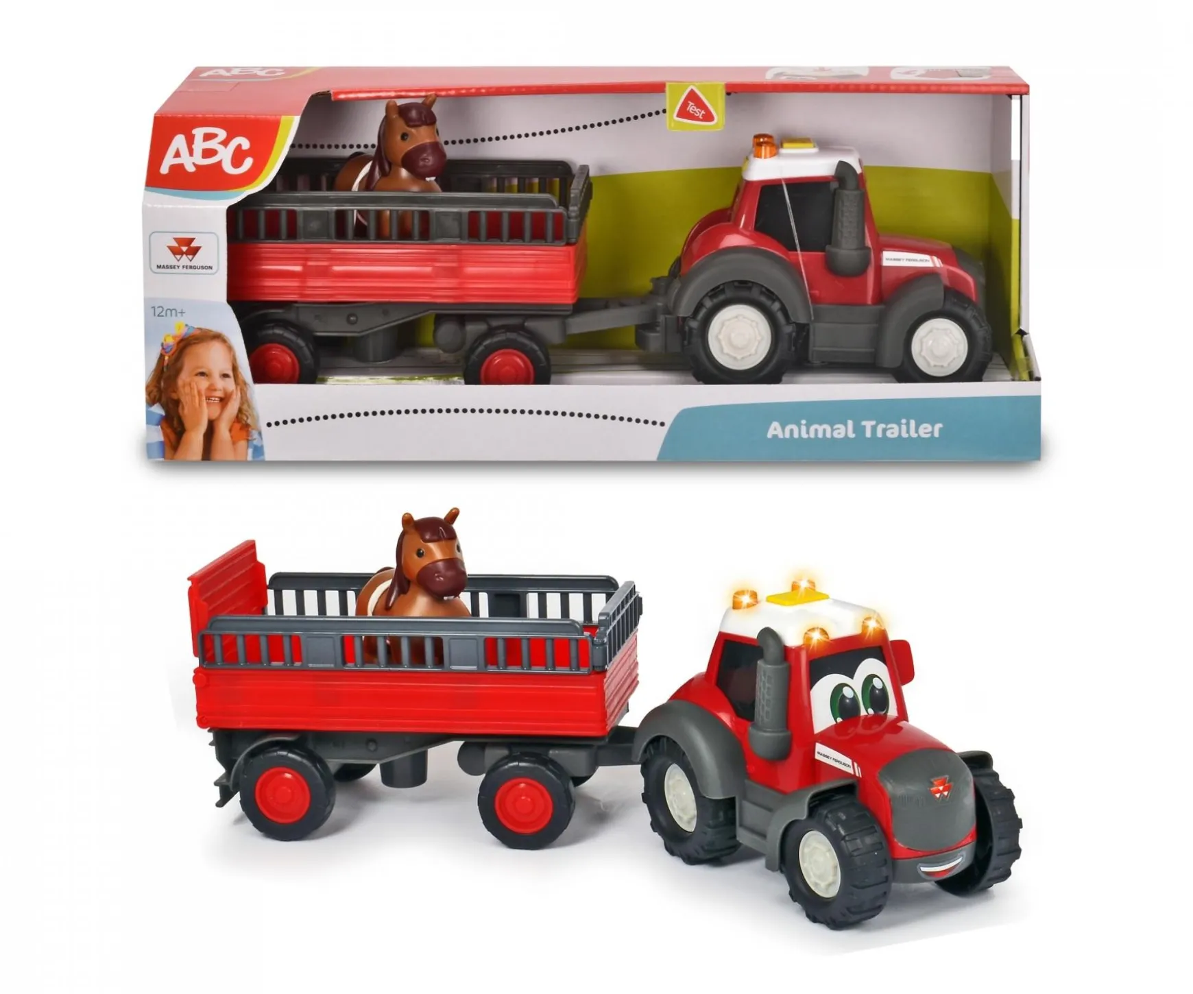ABC Massey Ferguson Animal Trailer 30cm