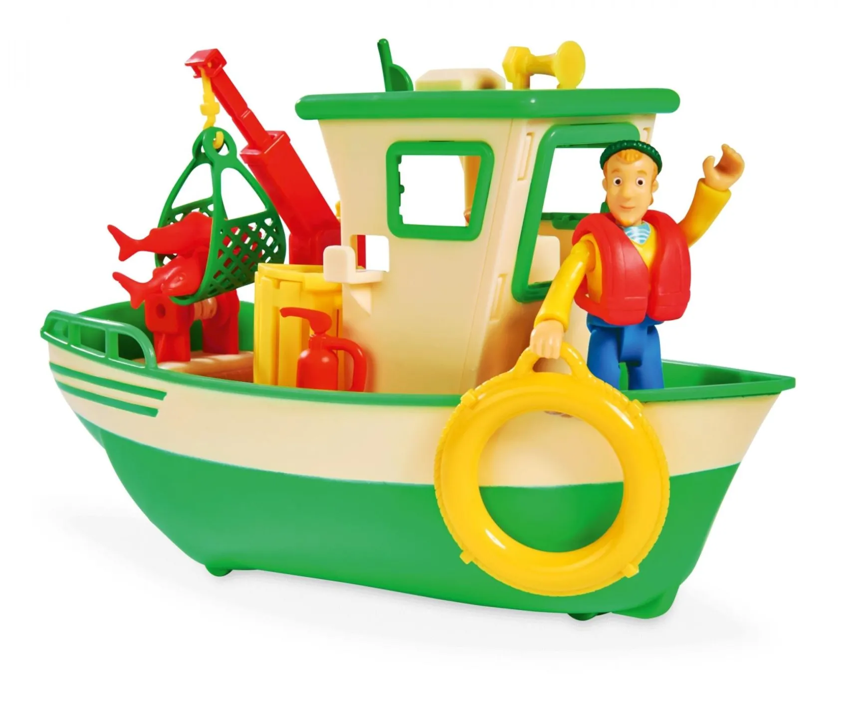 Bateau de pêche de Sam Charlie avec figurine