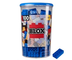 Blox - 100 briques de 8 bleues - compatibles avec les briques de jeu connues