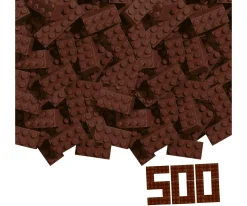 Blox - 500 briques de 8 brunes - compatibles avec les briques de jeu connues
