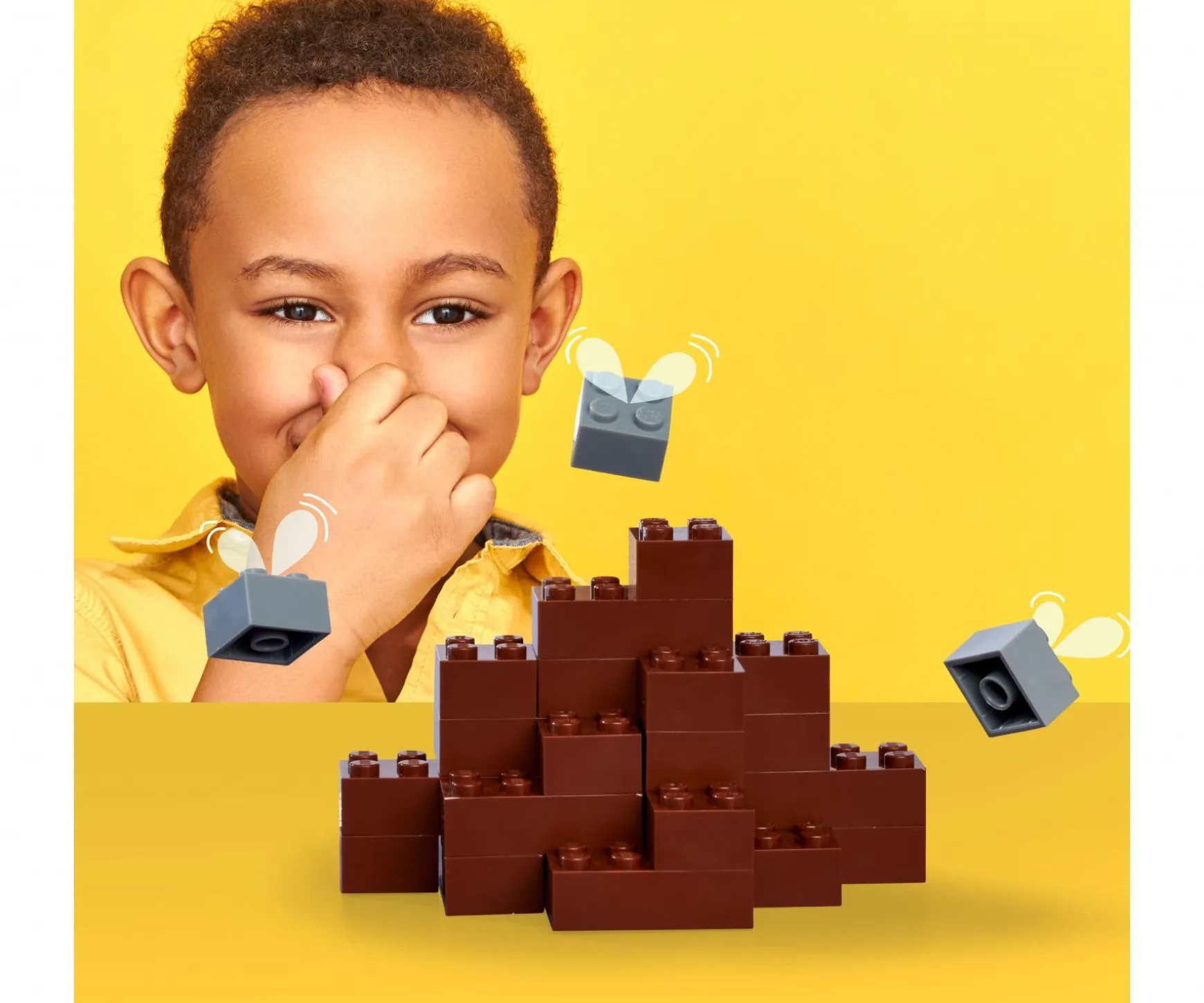 Blox - 500 briques de 8 brunes - compatibles avec les briques de jeu connues