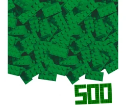 Blox - 500 briques de 8 pièces vertes - compatibles avec les briques de jeu connues