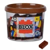 Blox - 40 briques de 8 pièces marron - compatibles avec les briques de jeu connues