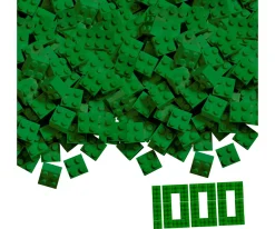 Blox - 1000 briques de 4 pièces vertes - compatibles avec les briques de jeu connues