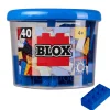 Blox - 40 briques de 8 pièces bleues - compatibles avec les briques de jeu connues
