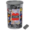 Blox - 100 briques de 8 pièces grises - compatibles avec les briques de jeu connues