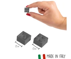 Blox - 1000 briques de 4 pièces grises - compatibles avec les briques de jeu connues