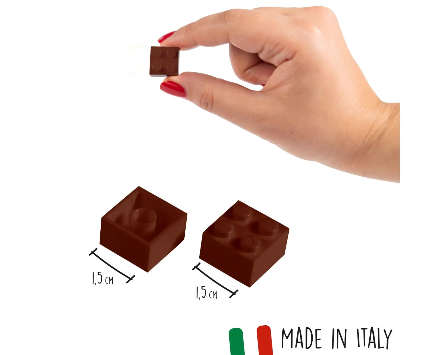 Blox - 1000 briques de 4 pièces marron - compatibles avec les briques de jeu connues