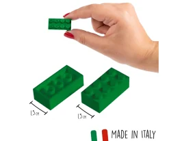 Blox - 40 briques de 8 pièces vertes - compatibles avec les briques de jeu connues