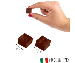 Blox - 100 briques de 4 pièces marron - compatibles avec les briques de jeu connues