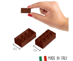 Blox - 100 briques de 8 pièces marron - compatibles avec les briques de jeu connues