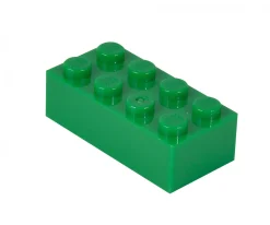 Blox - 100 briques de 8 pièces vertes - compatibles avec les briques de jeu connues