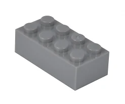 Blox - 100 briques de 8 pièces grises - compatibles avec les briques de jeu connues