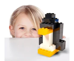 Blox - 100 briques de 4 pièces noires - compatibles avec les briques de jeu connues