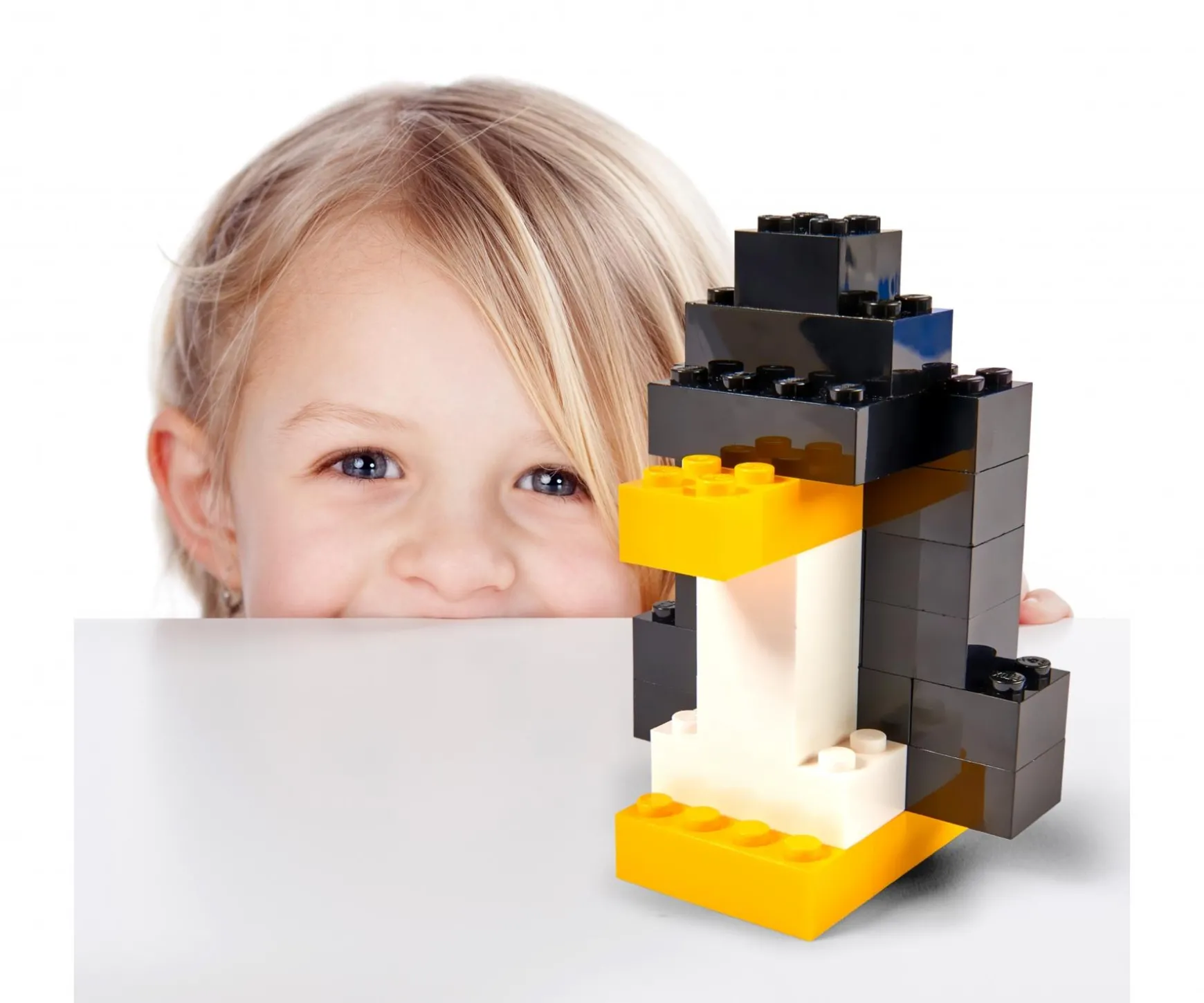 Blox - 100 briques de 4 pièces noires - compatibles avec les briques de jeu connues