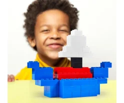 Blox - 100 briques de 4 pièces bleues - compatibles avec les briques de jeu connues