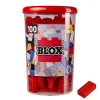 Blox - 100 briques de 8 rouges - compatibles avec les briques de jeu connues