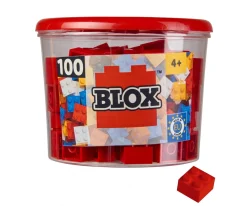 Blox - 100 briques de 4 rouges - compatibles avec les briques de jeu connues