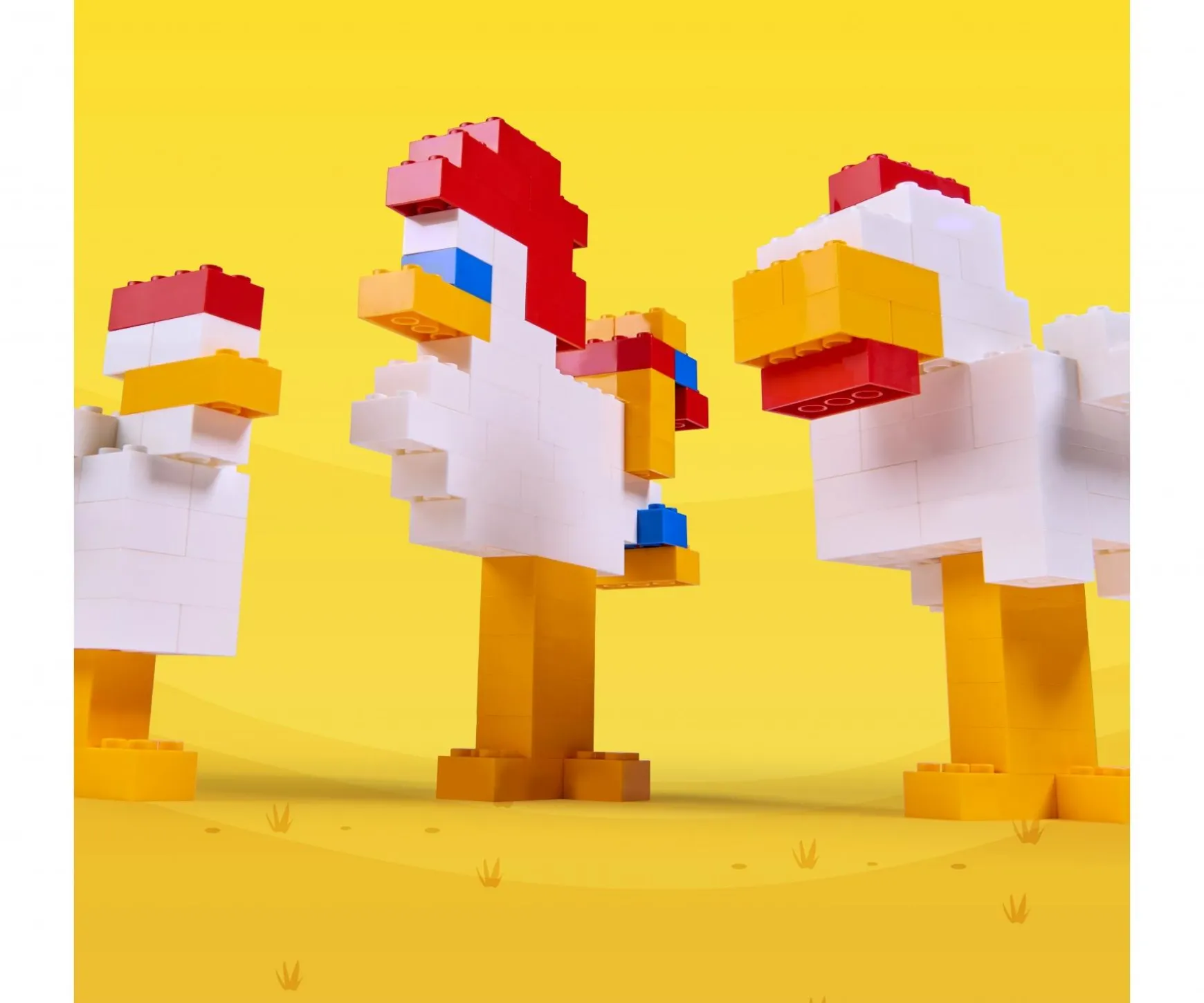 Blox - 100 briques de 4 rouges - compatibles avec les briques de jeu connues