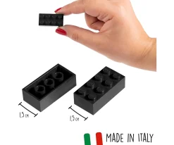 Blox 500 black 8 pin Bricks loose