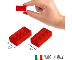 Blox 1000 red 4 pin Bricks loose
