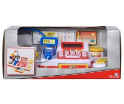 Caisse de supermarché avec scanner