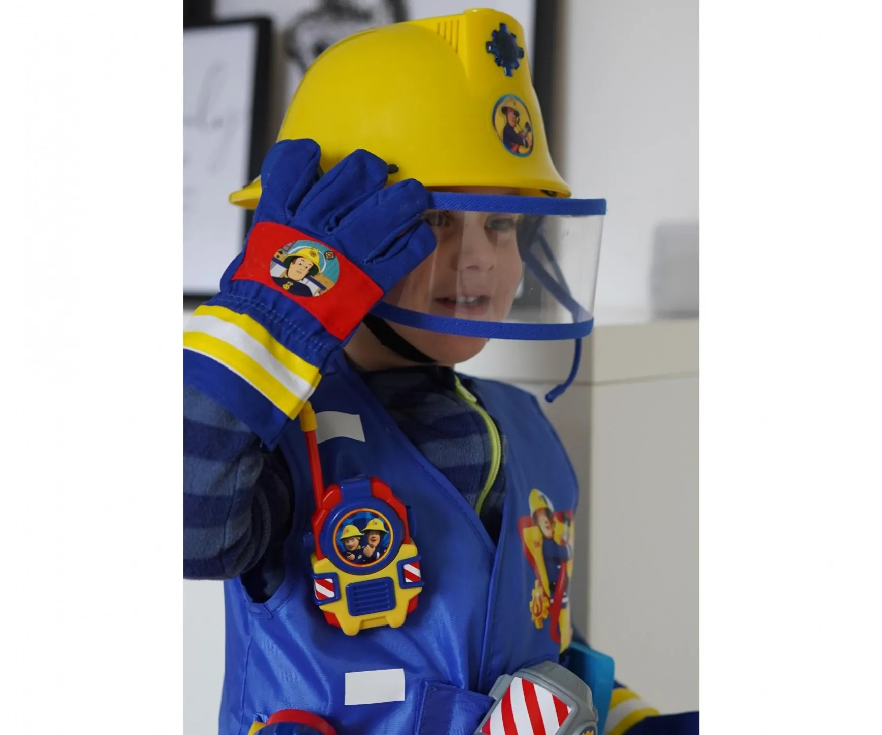 Casque de pompier Sam avec fonction