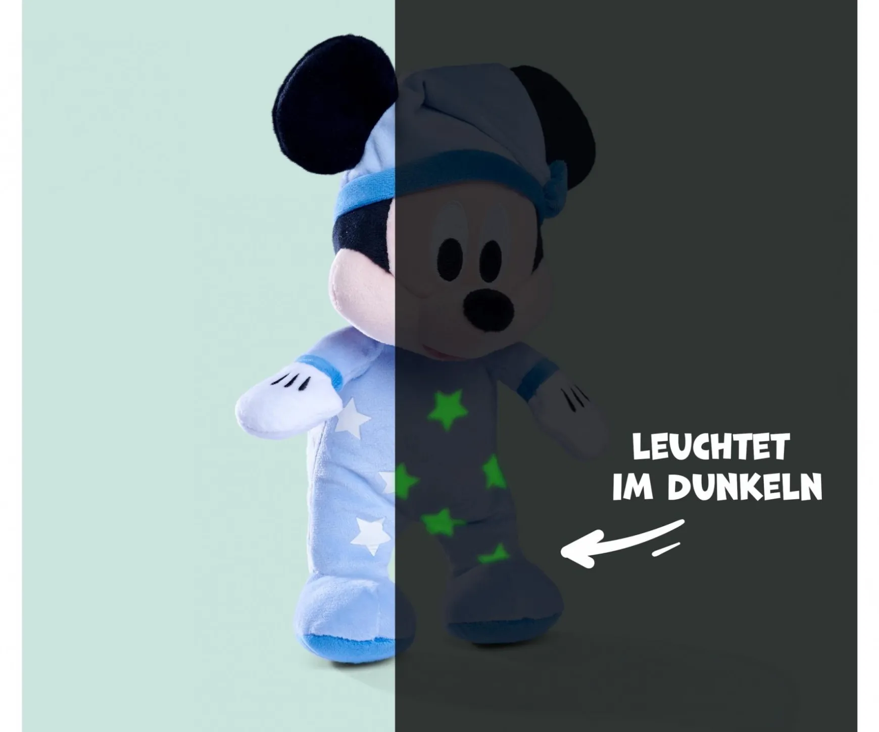 Disney Bonne nuit Mickey GID en peluche