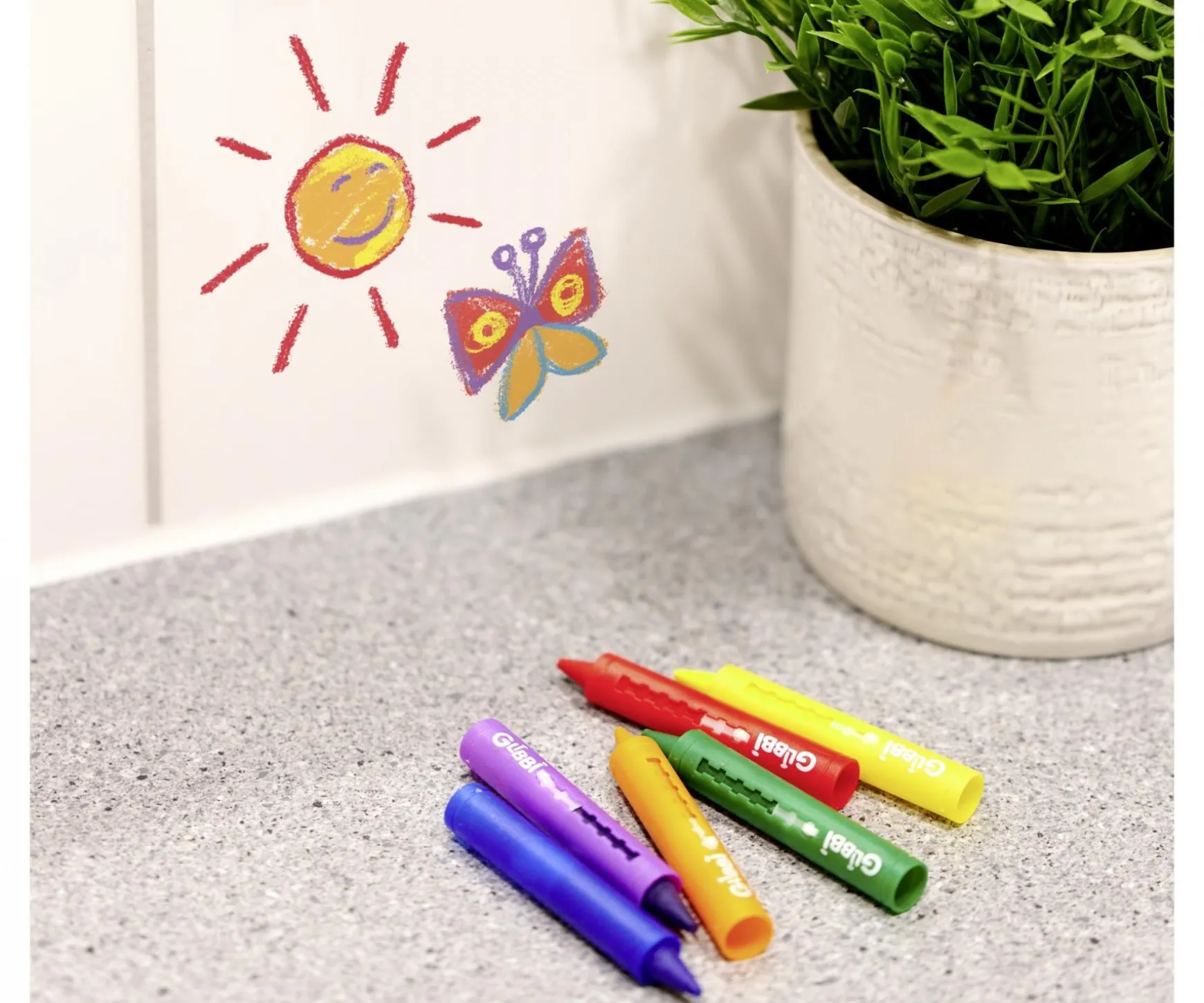 Glibbi, le plaisir de dessiner, 6 crayons