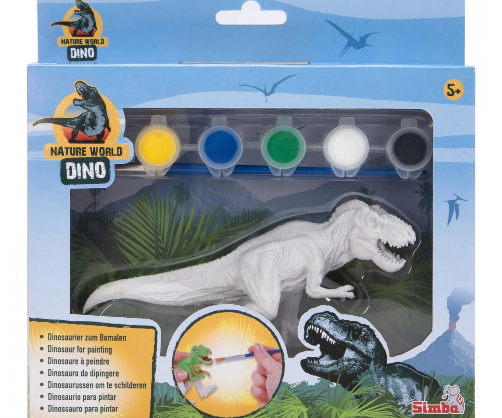 Kit de peinture pour dinosaures, 2 ass.
