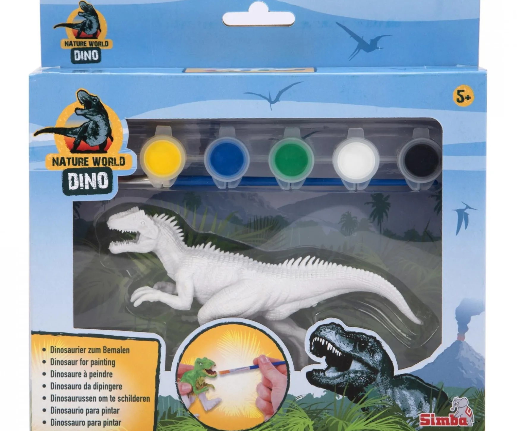 Kit de peinture pour dinosaures, 2 ass.
