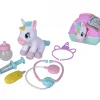 Mallette de médecin avec licorne en peluche