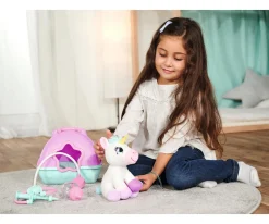 Mallette de médecin avec licorne en peluche