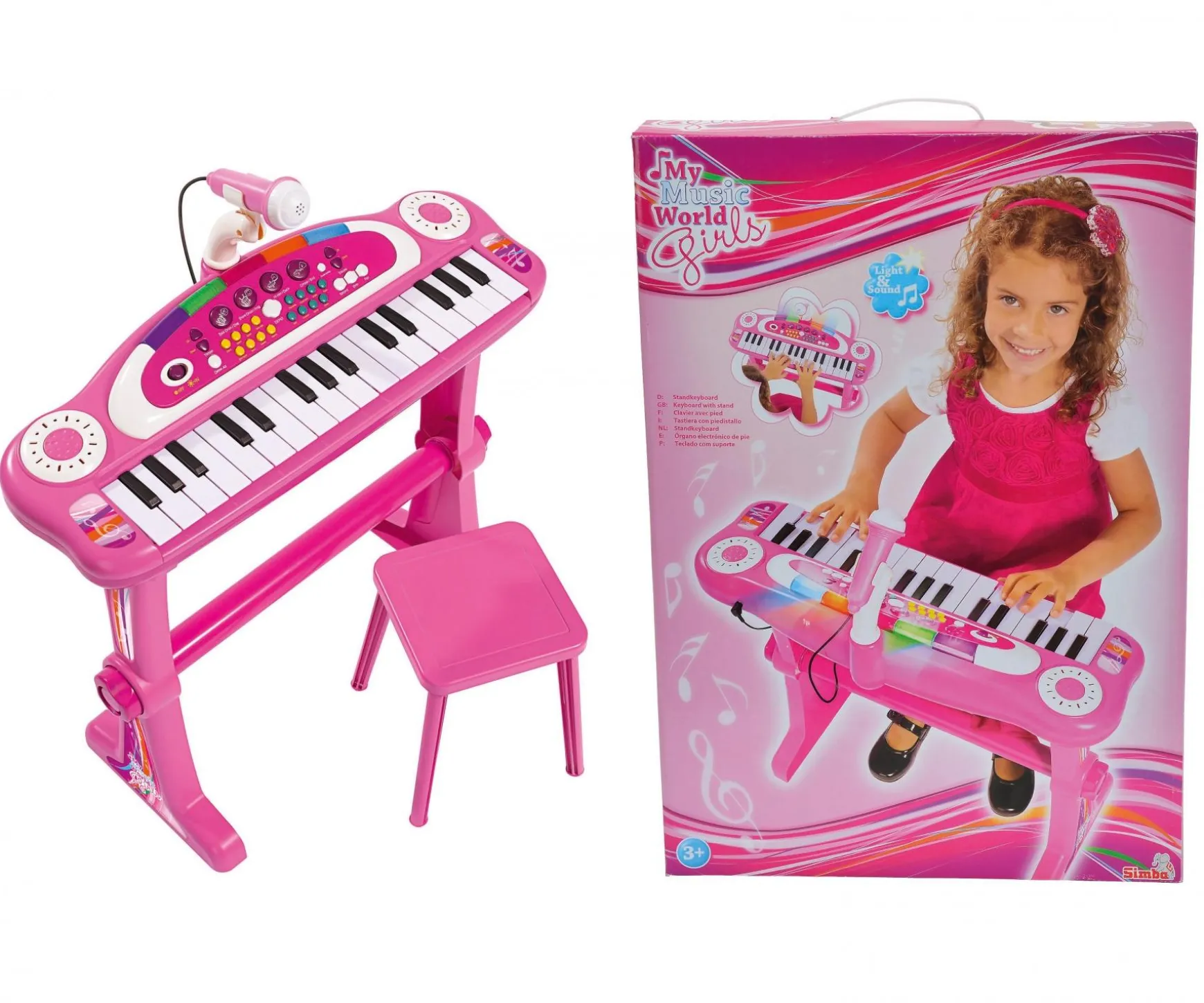 My Music World Girls Clavier sur pied