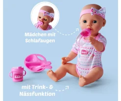 NBB - Poupee bébé, Accessoirs rose
