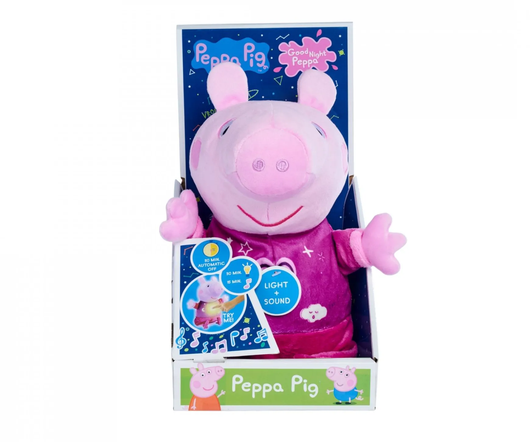 Peppa Pig peluche Bonne nuit Peppa