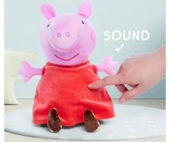 Peppa Pig Peluche Peppa a/son, 22cm