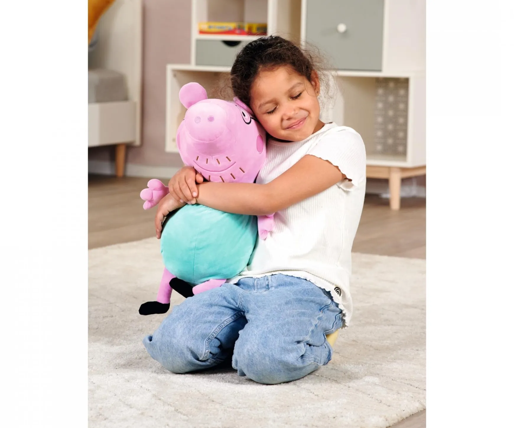 Peppa Pig Pluche Papa Pig, 37cm