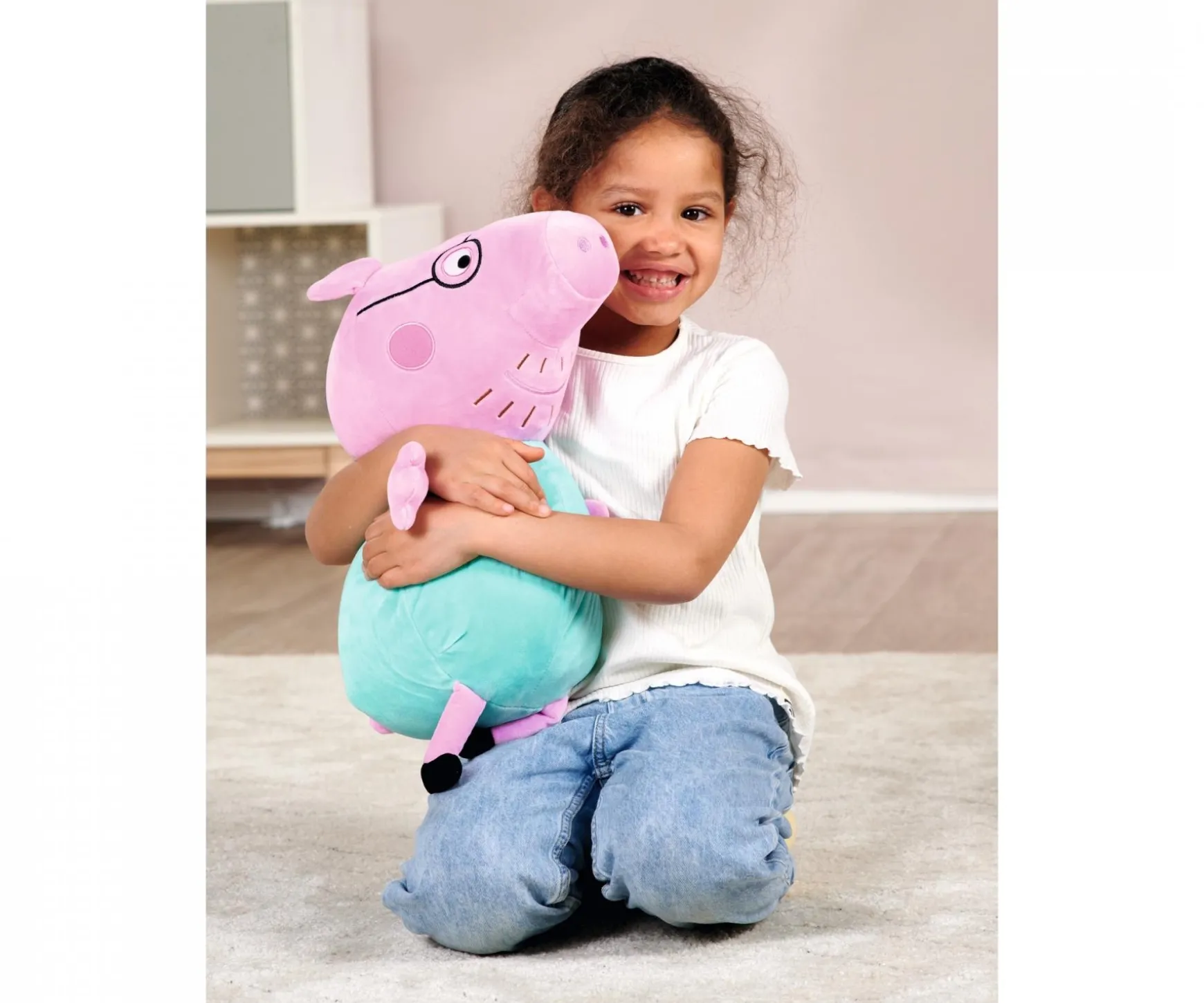 Peppa Pig Pluche Papa Pig, 37cm
