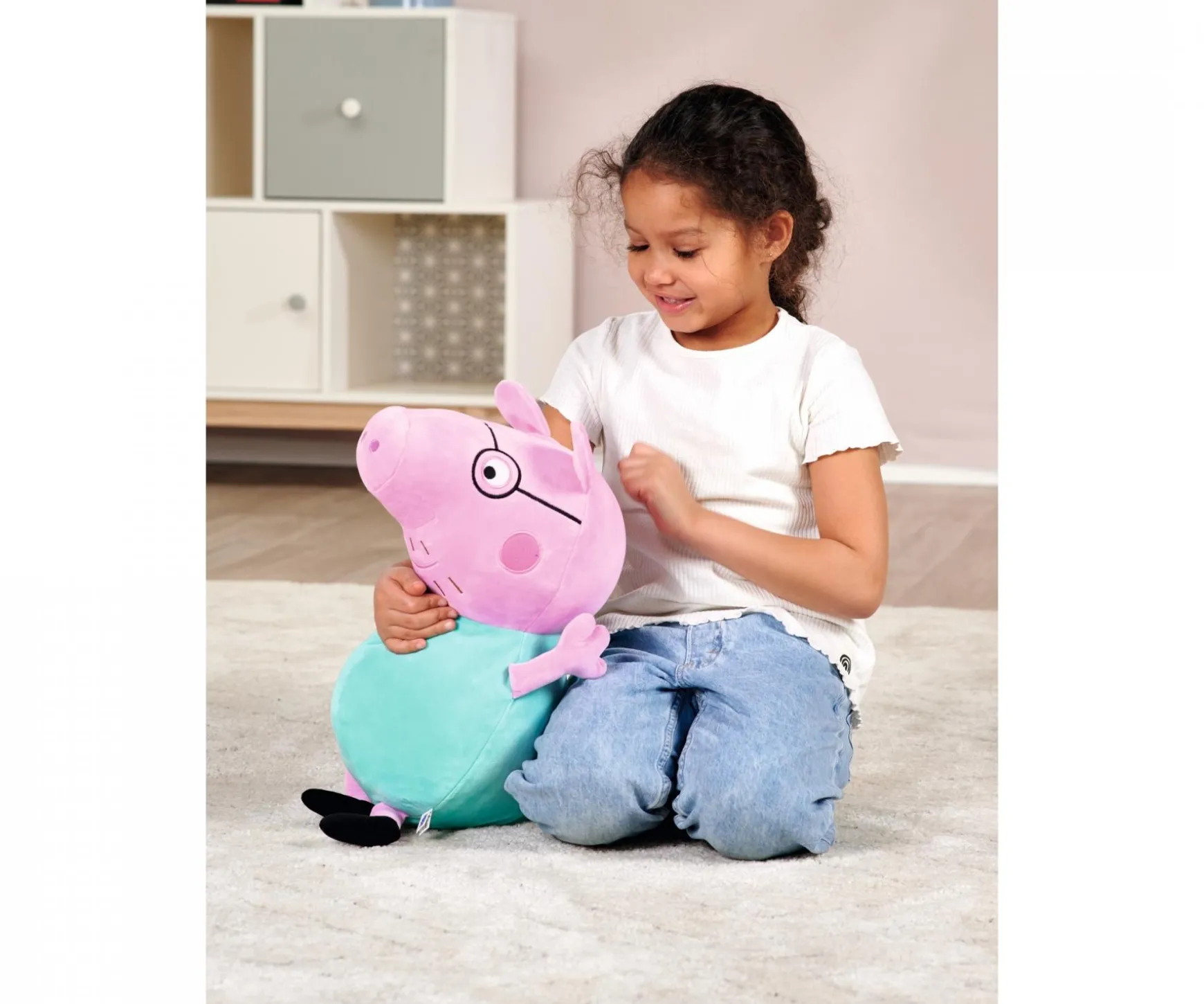 Peppa Pig Pluche Papa Pig, 37cm