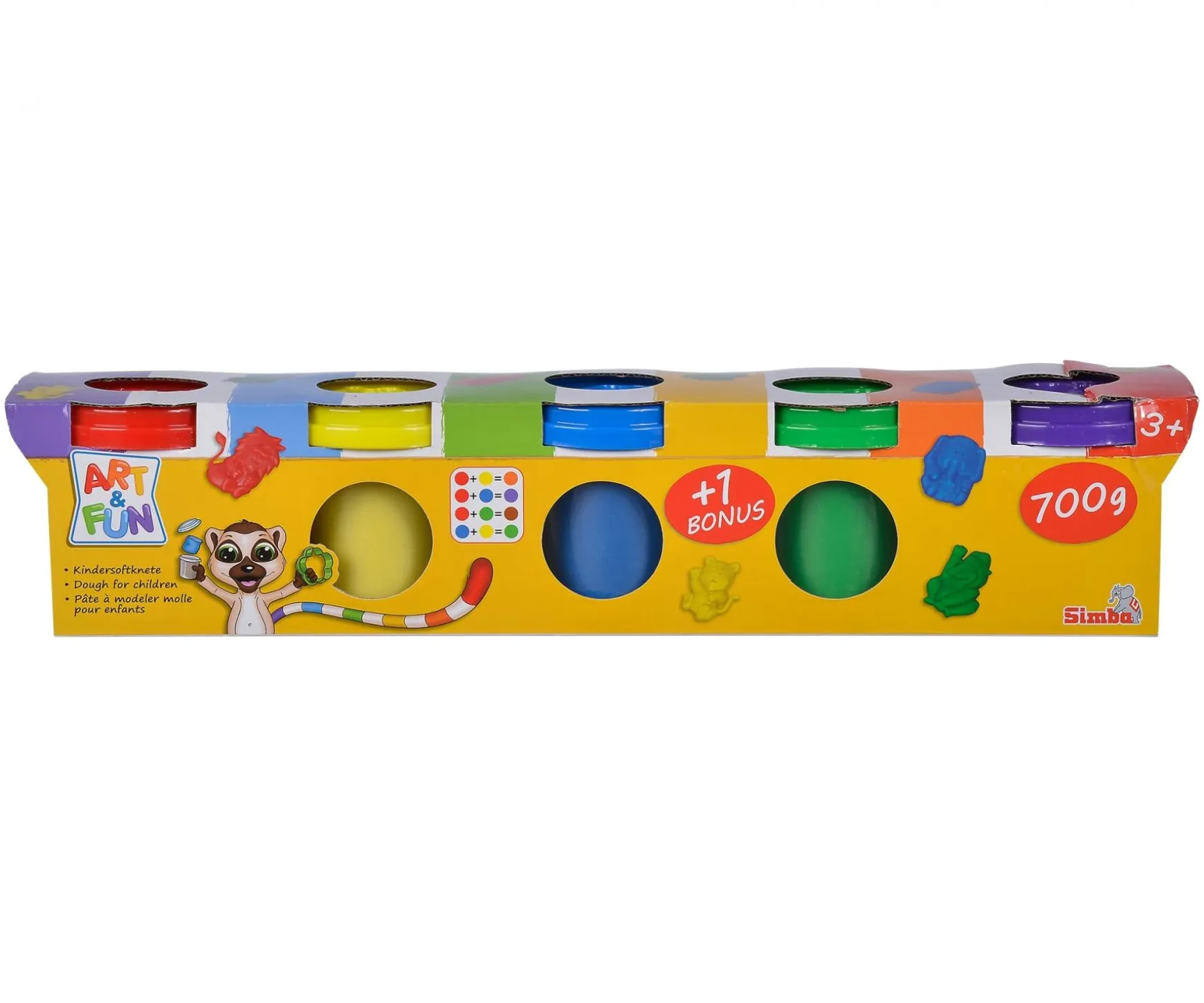 Pâte à modeler molle Art&Fun, pack bonus 4+1