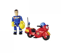 Sam Fire Rescue Motorbike + Figurine