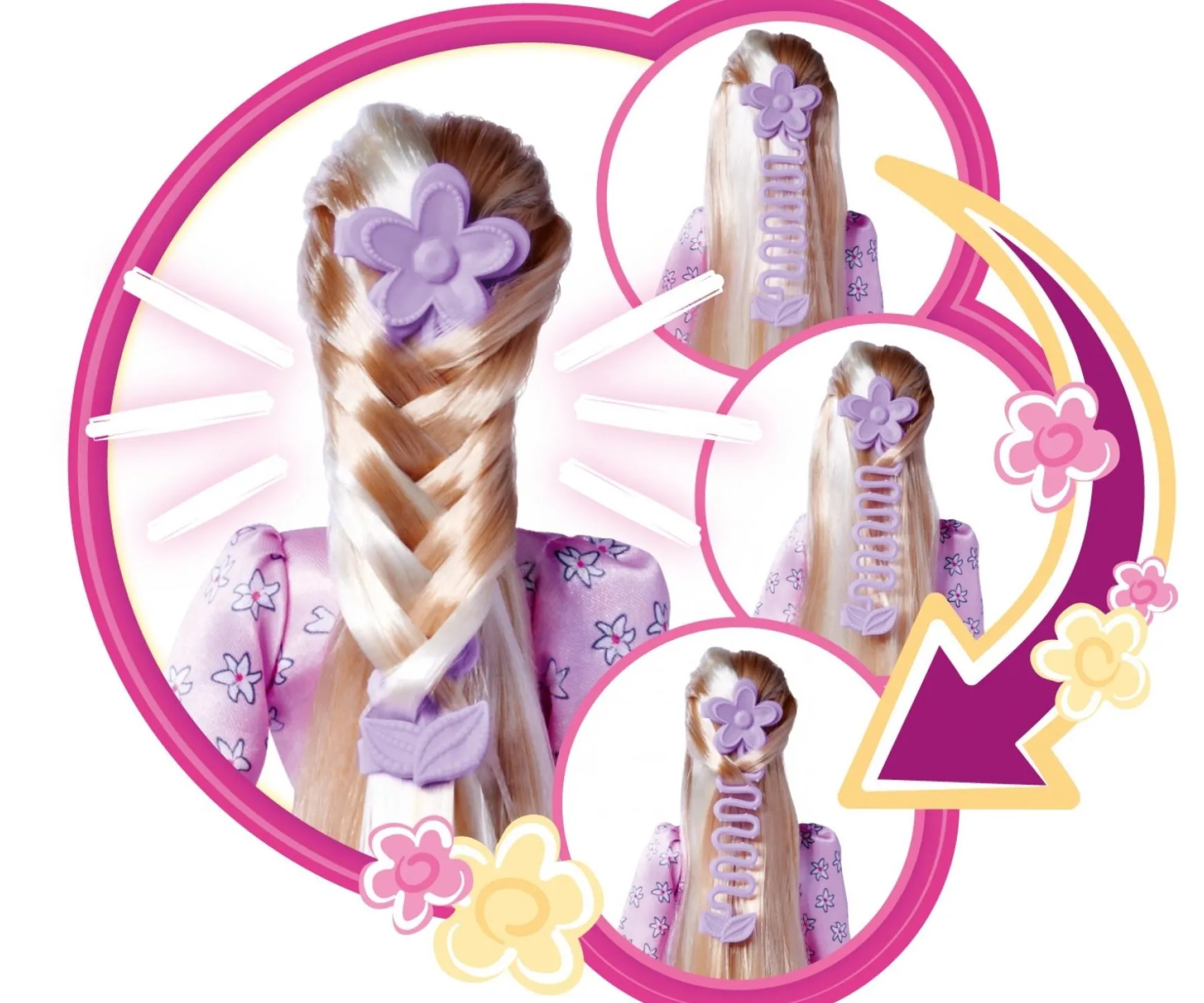 Steffi LOVE Cheveux de fleurs