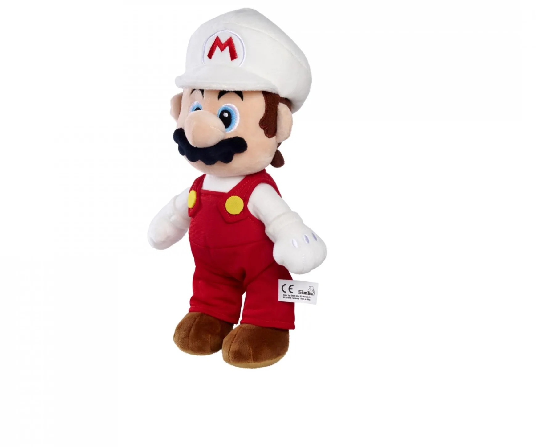 Super Mario Feu Mario en peluche, 30cm